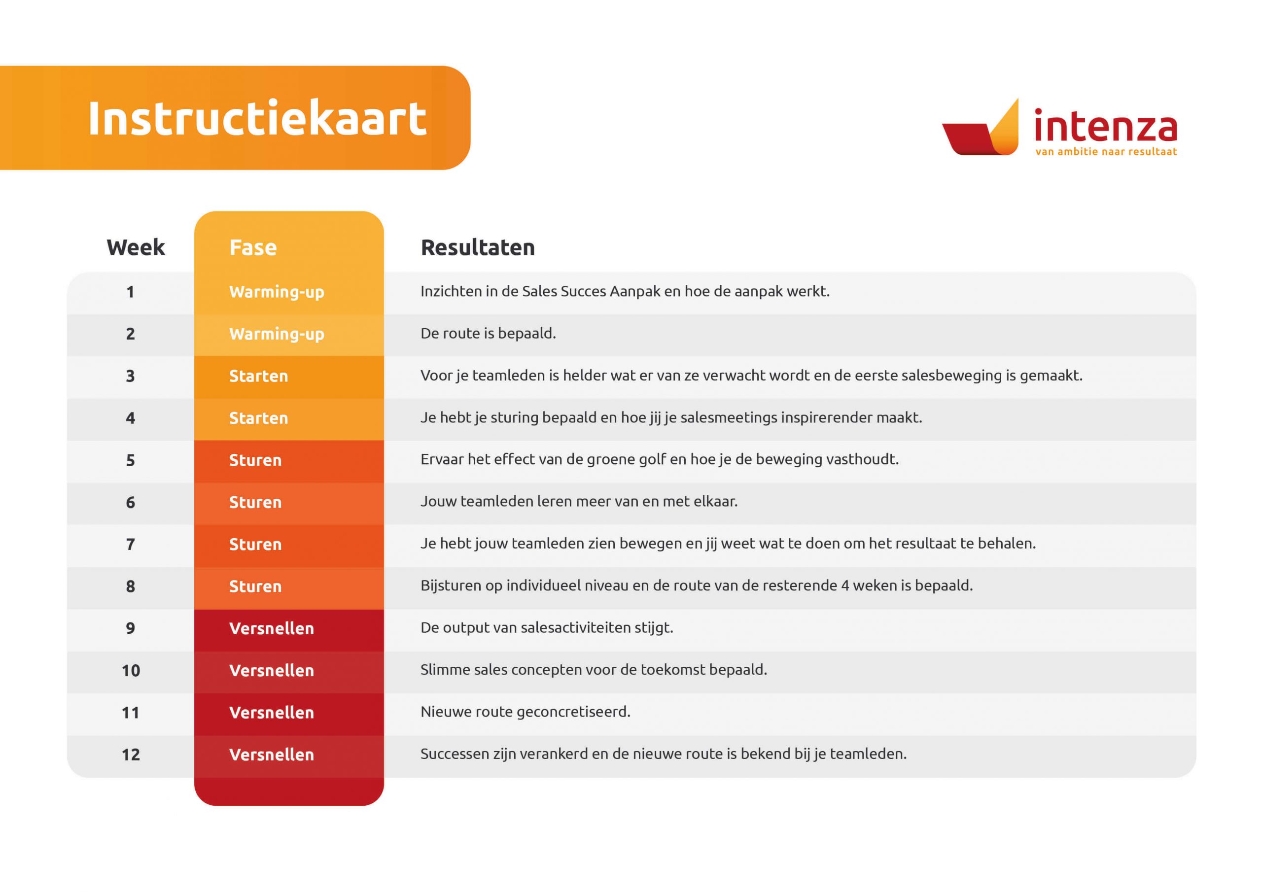 Sales Succes Aanpak Intenza