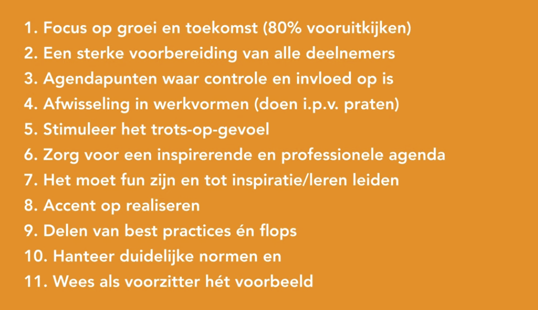 Effectiever overleggen - realisatiemeeting