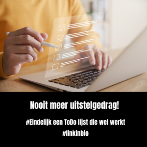 Nooit meer uitstelgedrag